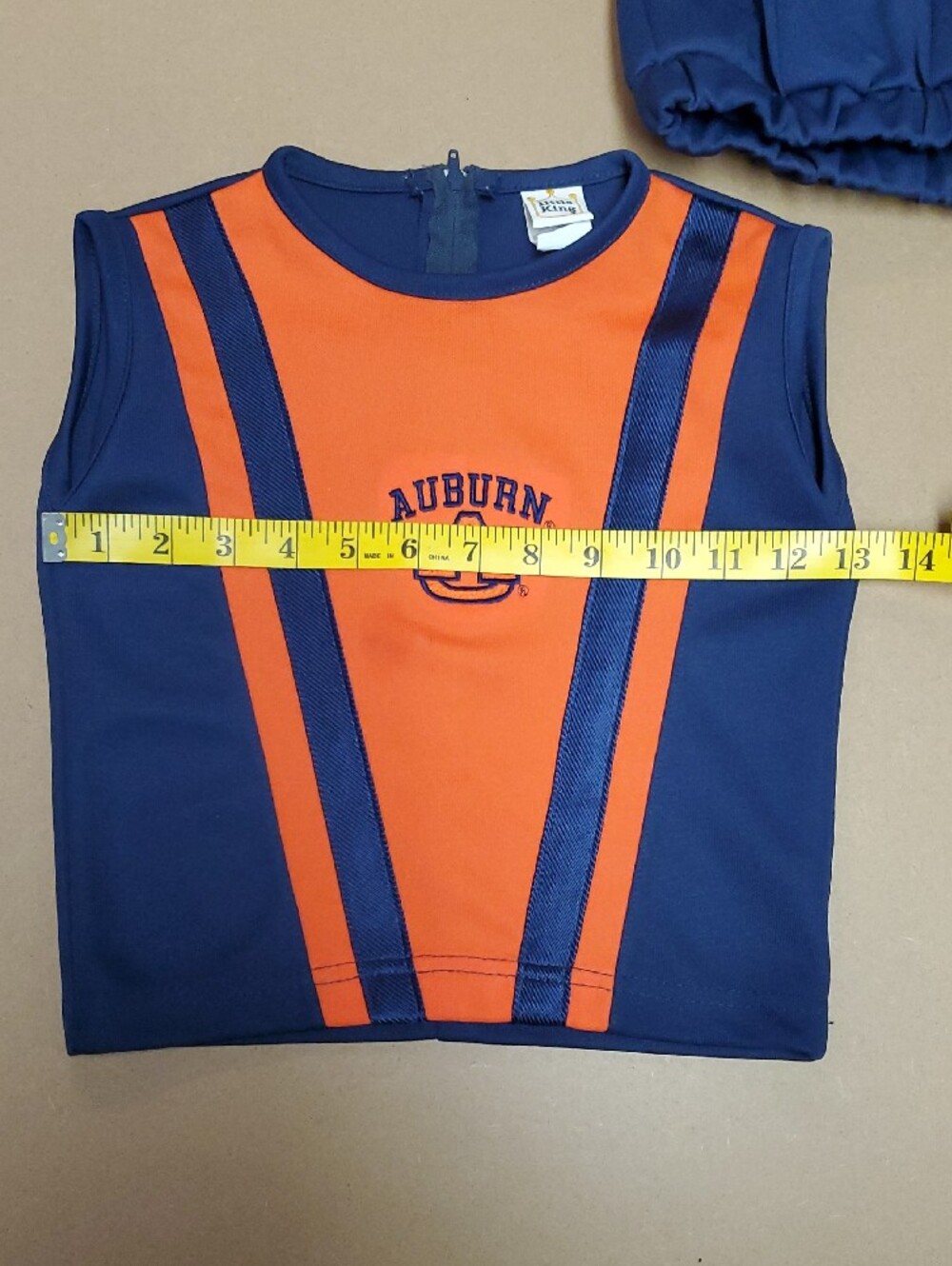 Vintage Auburn Tigers Navy and Orange Two-Piece Cheerleader Set - Picture 8 of 11